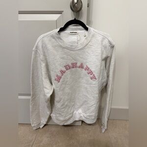 Madhappy Large Athletic Heather Plaid Cooper Fleece Crewneck Sweatshirt. 💕⚡️